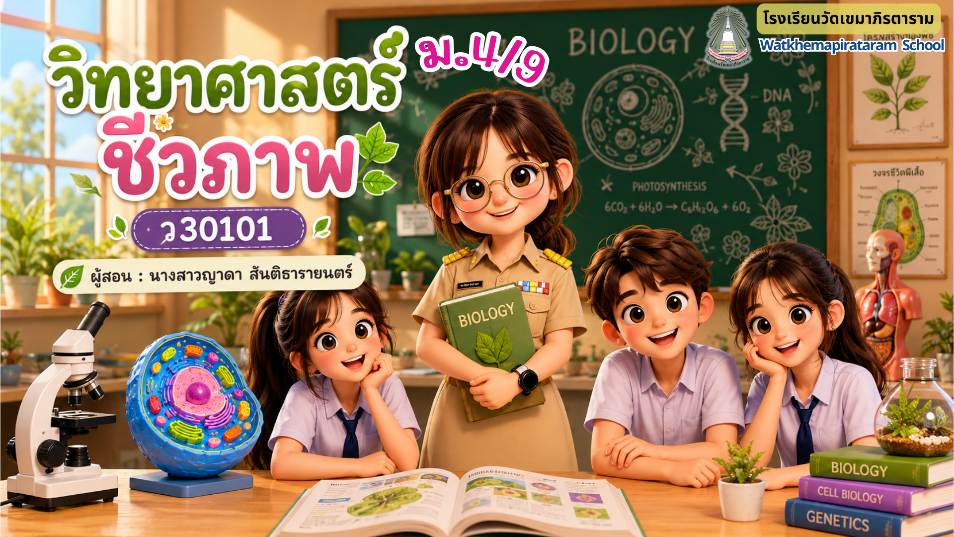 วิทยาศาสตร์ชีวภาพ ม.4/9 (ภาคเรียนที่ 1/69)