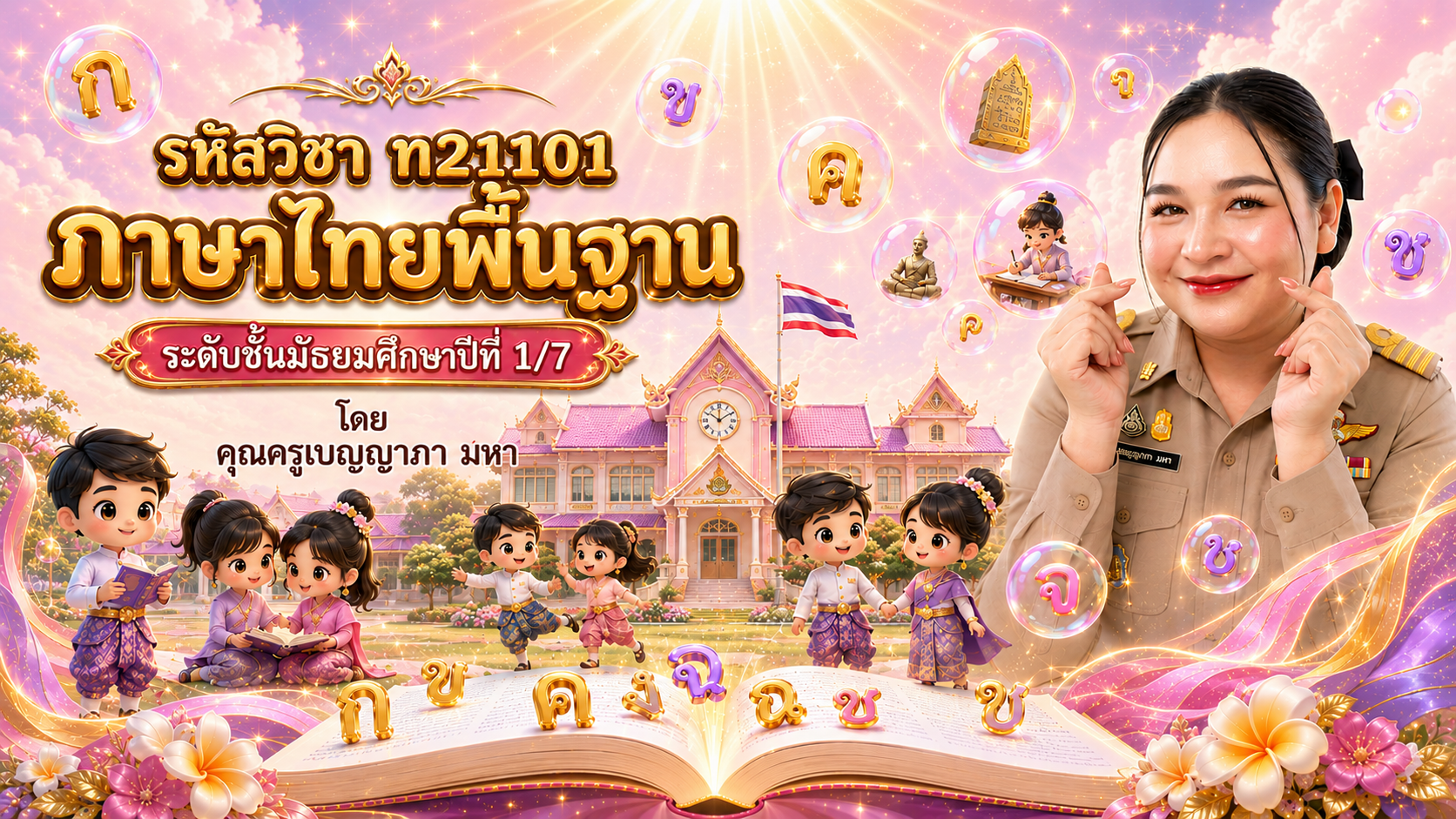 ภาษาไทยพื้นฐาน 1 [ท21101] : มัธยมศึกษาปีที่ 1/7