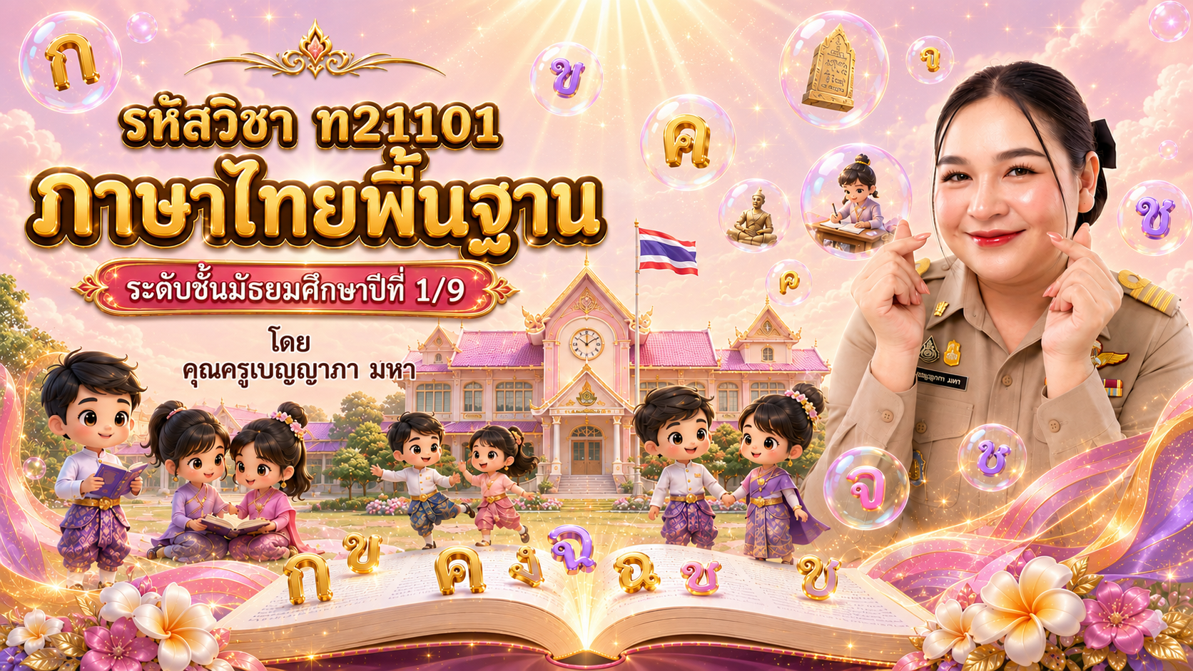 ภาษาไทยพื้นฐาน 1 [ท21101] : มัธยมศึกษาปีที่ 1/9