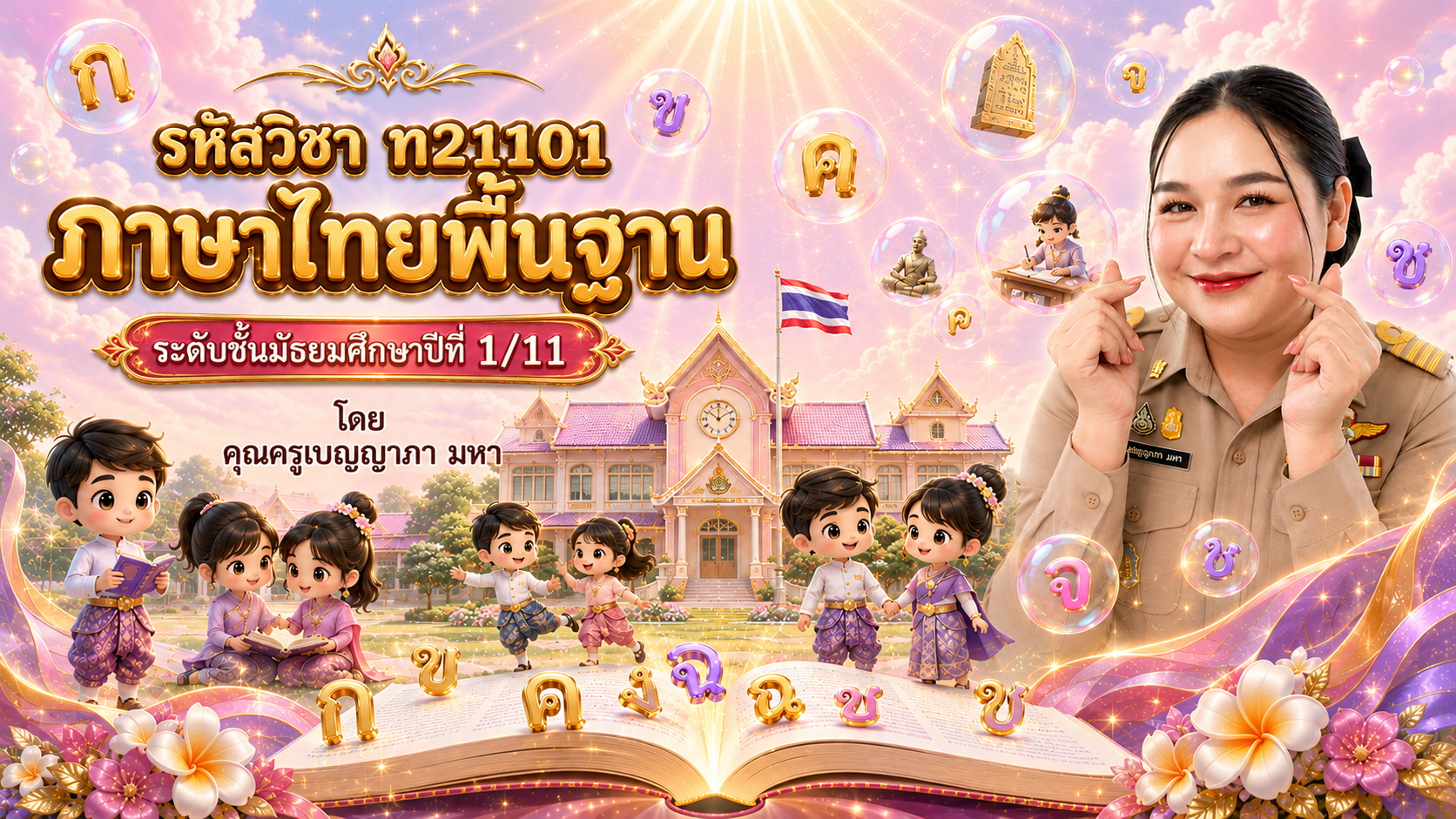 ภาษาไทยพื้นฐาน 1 [ท21101] : มัธยมศึกษาปีที่ 1/11