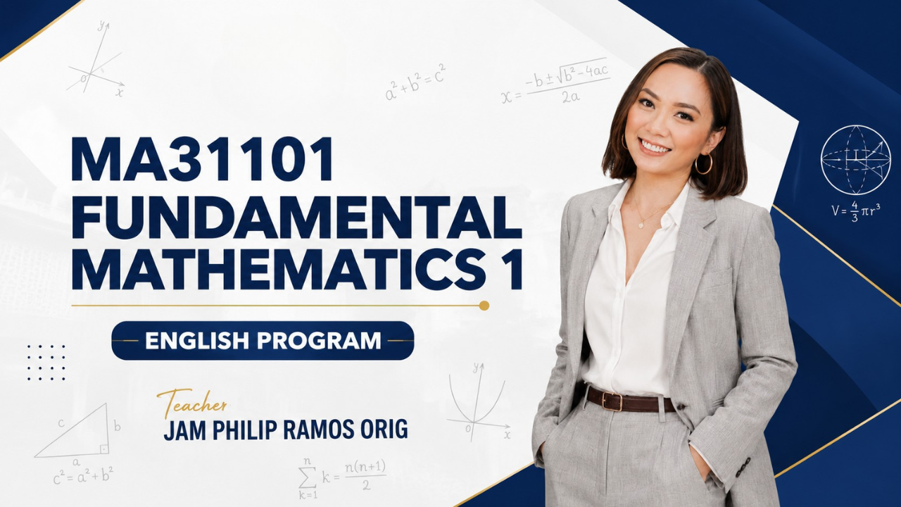 MA31101 Fundametal Mathematics 1